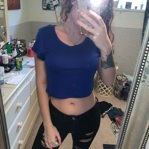 Women’s Chris cross back crop top